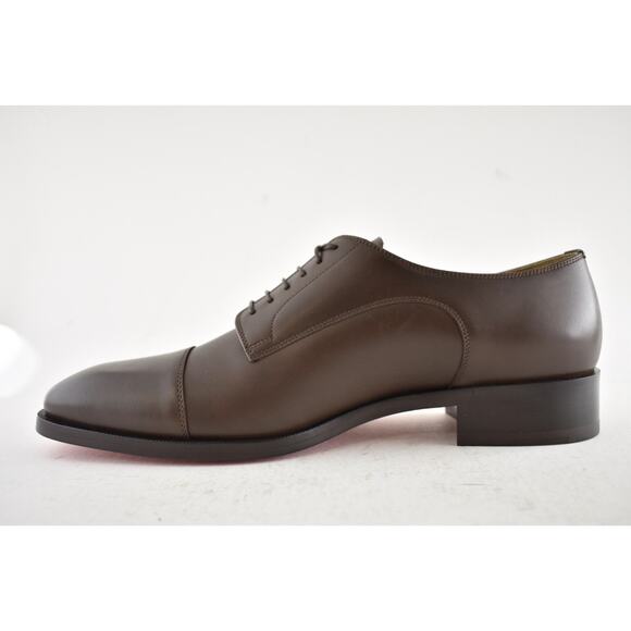 Christian Louboutin Cortomale Flat Brown Leather Dress Oxford Derby Loafer 43 10 main image 6